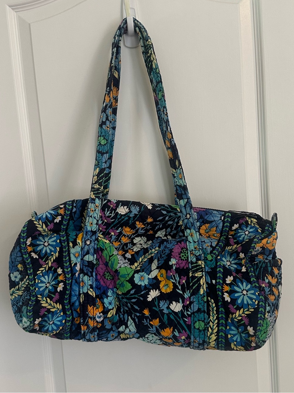 Vera Bradley Midnight Blues quilted duffle bag